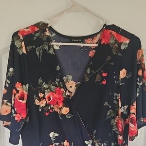 Floral Wrap Dress